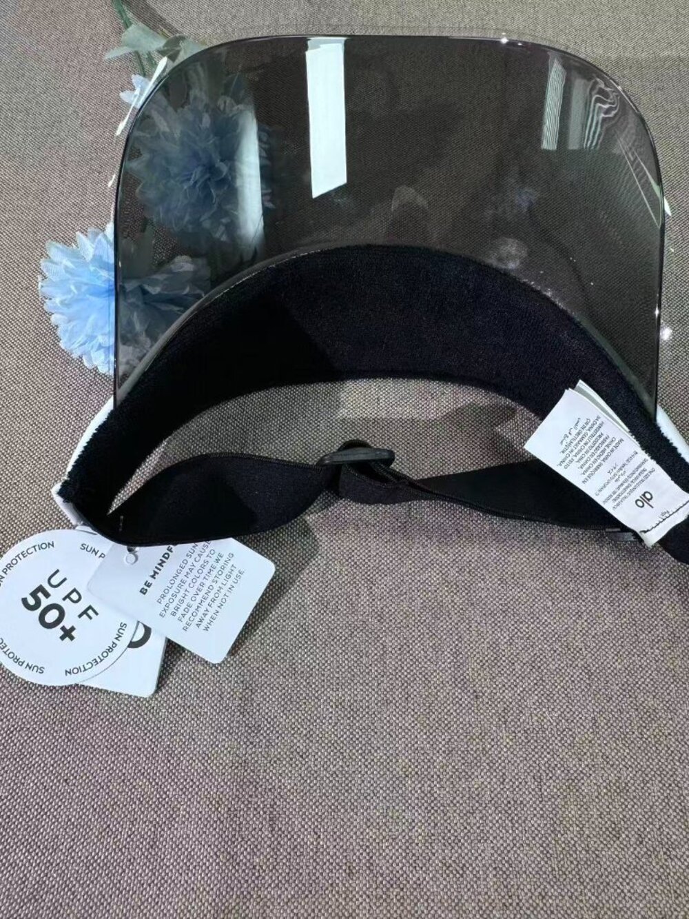 NWT Alo Yoga Airlift Solar Visor White Tennis Golf Running Sun Visor Hat 🤍🥰 - Picture 6 of 6